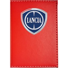 Promosyon Denizi Lancıa Logolu Kırmızı Ruhsat Kabı