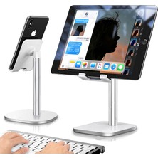 Microcase Masaüstü Standlı Telefon ve Tablet Tutucu - Gümüş Renk - AL2536