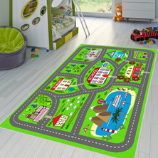 Rovigo Home Dijital Baskı Yıkanabilir Kaymaz Taban Çocuk Halısı