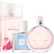 Avon Soft Musk Wish Of Love Perceive Üçlü Kadın Parfüm  Set