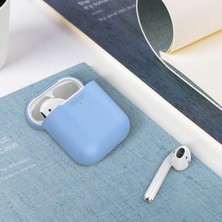 Promate Aırcase - Airpod'lar Için Ultra Ince Çizilmeye Dayanıklı Silikon Kılıf Mavi