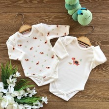 Renkli Puset 2'li Penye Bebek Uzun Kollu Body Zıbın Takım Ejderha