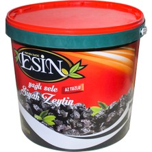 Esin Zeytin kahvaltılık Yağlı Sele Siyah Zeytin 230-260 Mega Boy 10  kg.