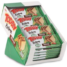Elvan Today Extra Bol Kremalı Fındıklı Gofret 50 gr 24 Adet (1 Kutu)