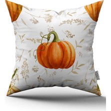 CANGO HOME Turuncu Halloween Balkabağı Desenli Dijital Baskılı Kırlent Kılıfı CGH749