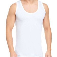 AdaEfsun Tutku Klasik Erkek Beyaz Penye Atlet Fanila 6’lı Paket