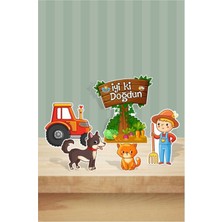 Neşeli Günlerim Çiftlik Konseptli Farm One Ayaklı Pano Seti