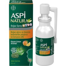 Aspi Natura Kids Boğaz Spreyi Kayısı Limon Aromalı 20 ml