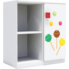 Woody Life 2 Raflı 1 Kapaklı Çocuk Odası Anaokulu Kreş Dolap Sirk Temalı