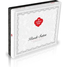 Cotton Box Brode Nakışlı Çift Kişilik Saten Nevresim Takımı Tiana Yeşil