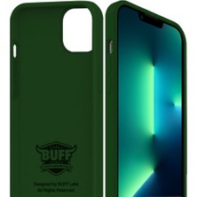 Buff iPhone 13 Pro Max Rubber Fit Kılıf Koyu Yeşil