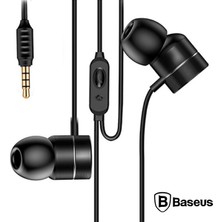 Baseus Encok H04 Bass Sound 3.5mm Universal Mikrofonlu Kulaklık - Gümüş