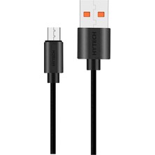 Hytech HY-X83 1 mt 2A Micro USB Siyah Şarj Kablosu