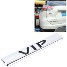 Oto Vıp Sticker Vıp Etiket Araba Çıkartmaları 3D Metal Moda Vıp Logo Araba Çıkartmaları-Gümüş (Yurt Dışından)