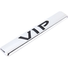 Oto Vıp Sticker Vıp Etiket Araba Çıkartmaları 3D Metal Moda Vıp Logo Araba Çıkartmaları-Gümüş (Yurt Dışından)