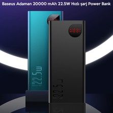 Baseus Adaman 20000 Mah 22.5W Hızlı Şarj Power Bank 2 USB 1 USB Type C