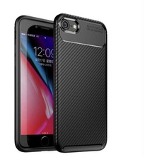 Kupa Apple iPhone 7 Kılıf Kamera Korumalı Karbon Desenli Slim Fit Leke Tutmaz Silikon Kapak