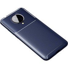 Kupa Xiaomi Poco F2 Pro Kılıf Kamera Korumalı Karbon Desenli Slim Fit Leke Tutmaz Silikon Kapak