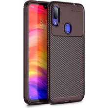 Kupa Xiaomi Redmi Note 7 Kılıf Kamera Korumalı Karbon Desenli Slim Fit Leke Tutmaz Silikon Kapak
