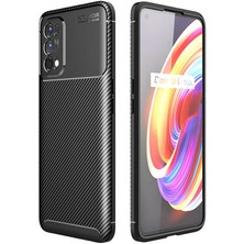 Kupa Realme 7 Pro Kılıf Kamera Korumalı Karbon Desenli Slim Fit Leke Tutmaz Silikon Kapak