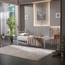 Bedliga Daily Daybed Tek Kişilik Sedir Divan Metal Karyola Beyaz