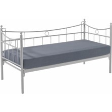 Bedliga Daily Daybed Tek Kişilik Sedir Divan Metal Karyola Beyaz