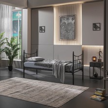 Unimet Daily Daybed Tek Kişilik Sedir Divan Metal Karyola Siyah
