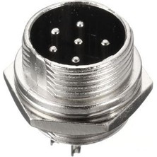 Motorobit Mike Konnektör 6-Pin 16MM - Erkek