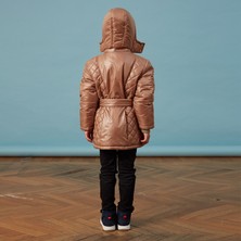 Men Anorak Kız Fiyonklu Camel Bebe Anorak