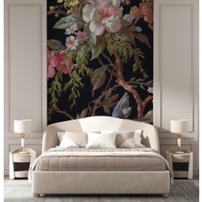 Duvar Kağıdı Marketi Çiçekli Ağaç Dalı Desenli 3D Duvar Kağıdı