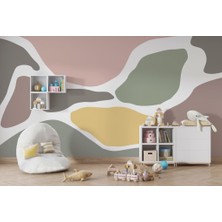 Duvar Kağıdı Marketi Renk Desenli 3D Duvar Kağıdı