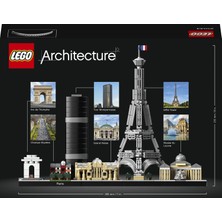 LEGO® Architecture Şehir Yapıları Koleksiyonu Paris 21044- Seyahat; Mimari ve Tarih Meraklısı Yetişkinler için Koleksiyonluk Sergilenebilir Yapım Seti (694 Parça)