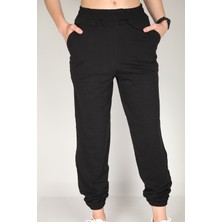 Bky Siyah Kışlık Yüksek Bel Jogger Eşofman