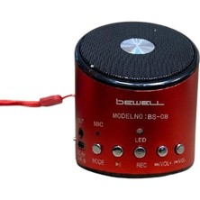 Bewell Speaker Micro Sd Kart Girişli Mini Taşınabilir Speaker Hoparlör Bs-08