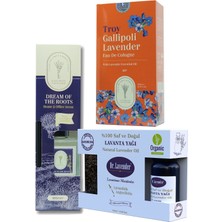 Dr. Lavender Bambu Çubuklu Lavanta Oda Kokusu 100 ml + Cam Lavanta Kolonyası 260 ml + Lavanta Yağı 10 ml