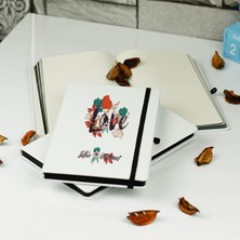 Hediyelen Love Çiçekli Defter
