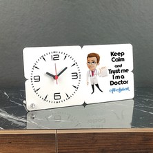 Hediyelen Doctor Ahşap Masa Saati