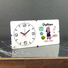 Hediyelen Diyetisyen Ahşap Masa Saati 001