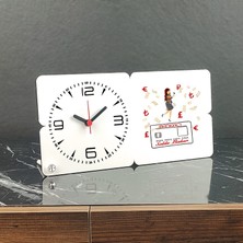 Hediyelen Bankacıya Hediye Ahşap Masa Saati