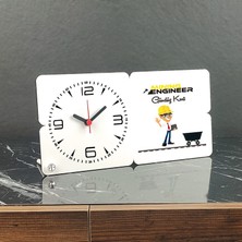 Hediyelen Minning Engineer Ahşap Masa Saati