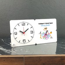 Hediyelen Metalurji ve Malzeme Mühendisi Ahşap Masa Saati 001