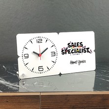 Hediyelen Sales Specialist Ahşap Masa Saati