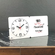 Hediyelen Paramedik Ahşap Masa Saati 003