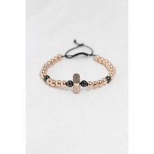 Clariss Rose Renk Çelik Zirkon Objeli Asansörlü Bileklik