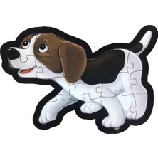 Farbu Oyuncak Köpek 16 Pcs Eğitici Ahşap Puzzle FBP04