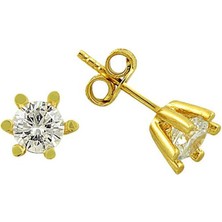 Tektaş Küpe 14 Ayar Altın 1.77 Gram