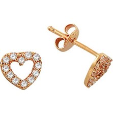 Taşlı Küpe 14 Ayar Altın 1.00 Gram