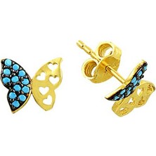 Kelebek Küpe14 Ayar Altın 1.29 Gram