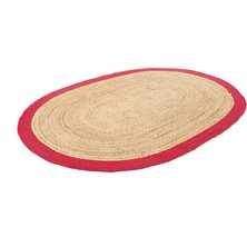 Dolce Vita Halı Agra Jute Red Yuvarlak