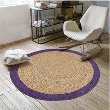 Dolce Vita Halı Agra Jute Purple Oval